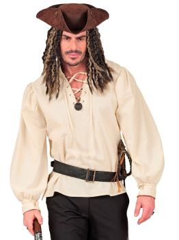 Camisa Personaje Histórico Beige para Disfraces de Época