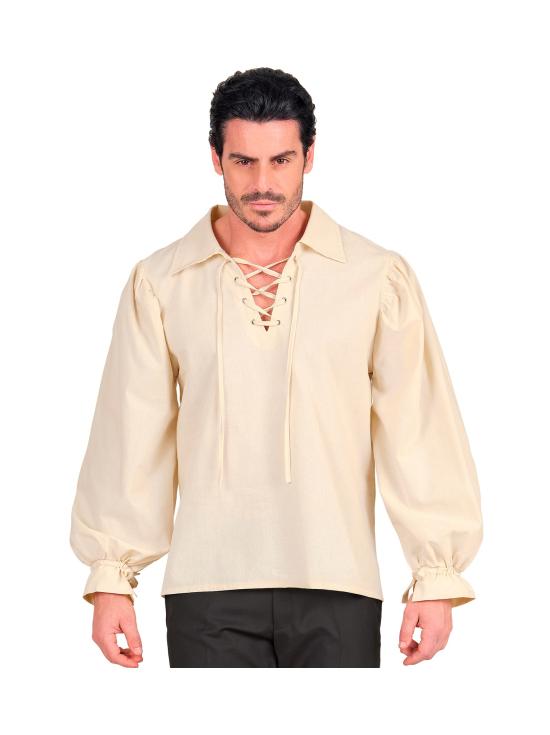 Camisa Personaje Histórico Beige para Disfraces de Época