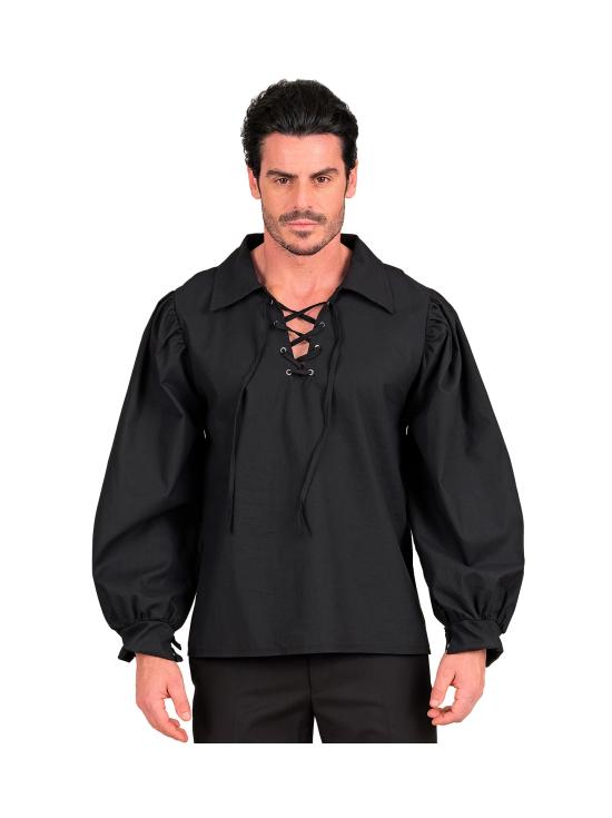 Camisa Personaje Histórico Negra para Hombre