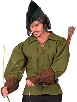 Camisa Personaje Histórico Verde para Disfraces Medievales