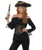 Camisa Pirata Deluxe mujer Negra