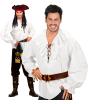 Camisa Pirata/Renacentista blanca de hombre