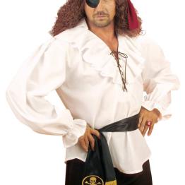 Camisa Pirata/Renacentista blanca de hombre