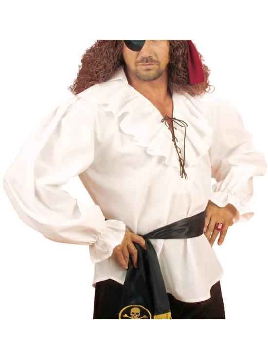 Camisa Pirata/Renacentista blanca de hombre