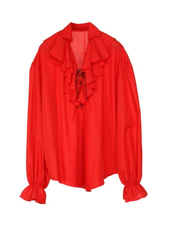 Camisa Pirata/Renacentista Roja Muje