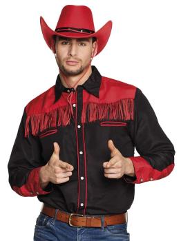 Camisa Vaquero Negra y Roja