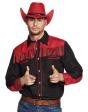 Camisa Vaquero Negra y Roja