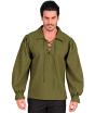 Camisa verde de personaje histórico.