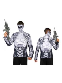 Camiseta disfraz Robot para hombre talla M