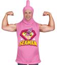 Camiseta Rosa con Capucha para Despedidas y Carnaval