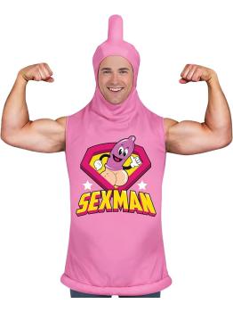 Camiseta Rosa con Capucha para Despedidas y Carnaval