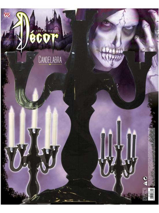 Candelabro Negro 33x42 cm