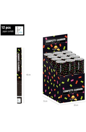 Cañon de Confetti  colores 40 cms Aire Comprimido *