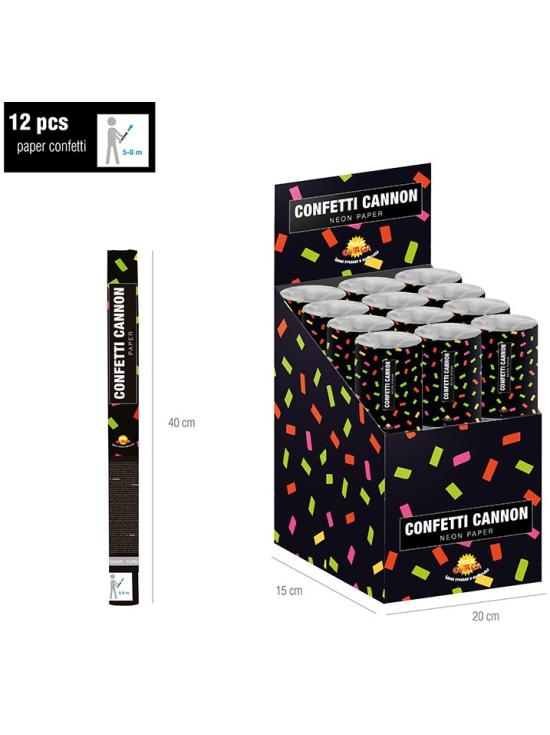 Cañon de Confetti  colores 40 cms Aire Comprimido *