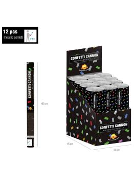 Cañon de Confetti colores 30 cms Aire Comprimido