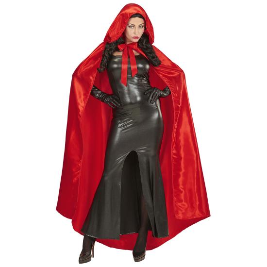 Capa con Capucha Roja en Raso 143 cms