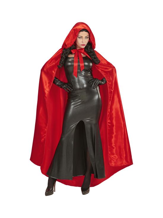 Capa con Capucha Roja en Raso 143 cms