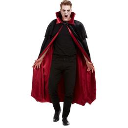 Capa de vampiro, Negro, velvetón con forro rojo