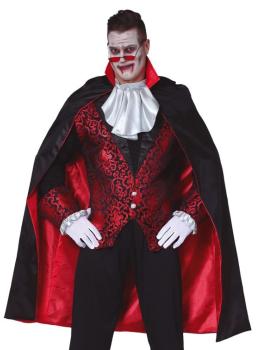 Capa Negra con Forro Rojo de115 cms.
