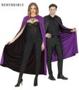 Capa Purpura y Negra Reversible 130 cms