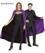 Capa Purpura y Negra Reversible 130 cms
