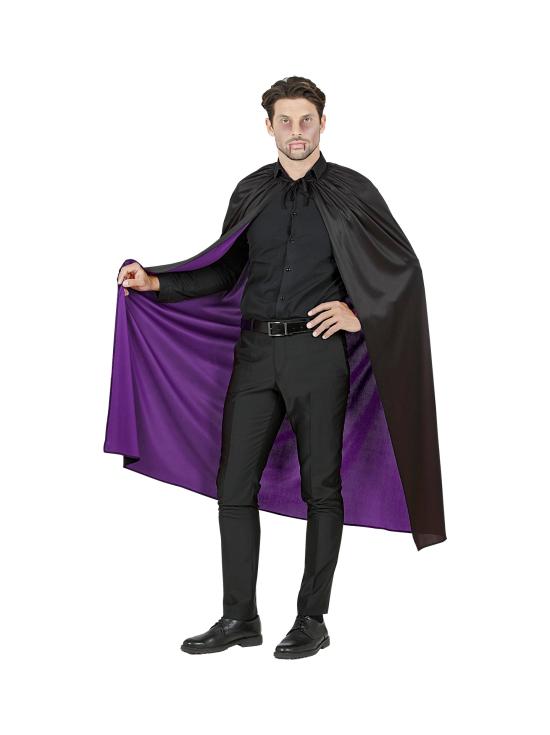 Capa Purpura y Negra Reversible 130 cms