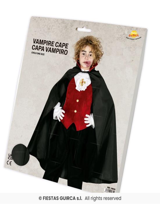 Capa Vampiro Infantil o Mago 90 cms