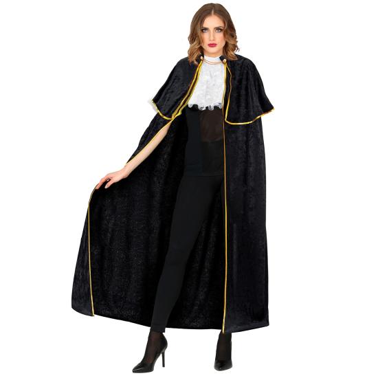 Capa Veneciana con Chorreras Lujo Terciopelo de 142 cm