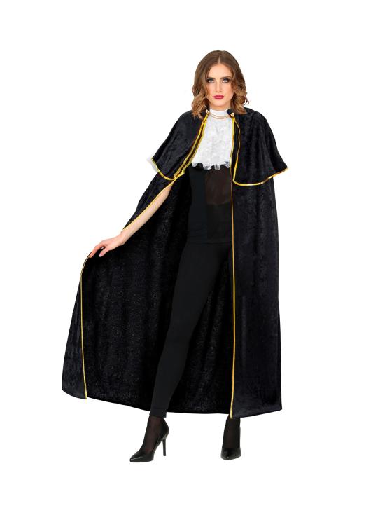 Capa Veneciana con Chorreras Lujo Terciopelo de 142 cm