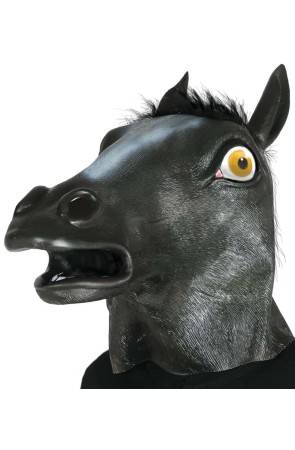 Máscara Caballo Establo Negra