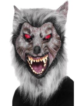 Careta de lobo merodeador, Para la cabeza, látex