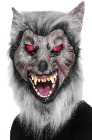 Careta de lobo merodeador, Para la cabeza, látex