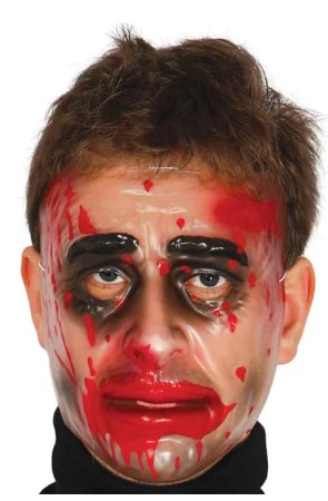 Careta Transparente Hombre  Sangre