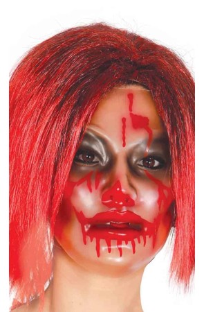 Careta Transparente Mujer sangre
