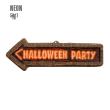 Cartel Halloween Party 3D Fluorescente 56X17 cm