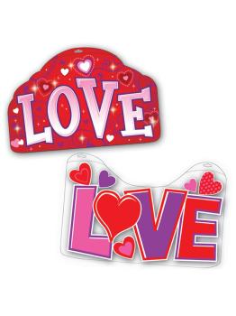 Carteles decoración love 50,8 x 33 cms