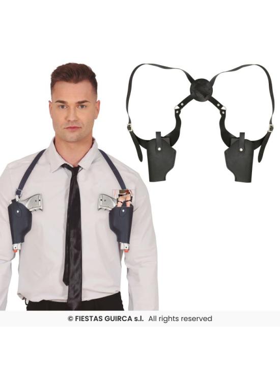 Cartuchera Doble con Pistolas