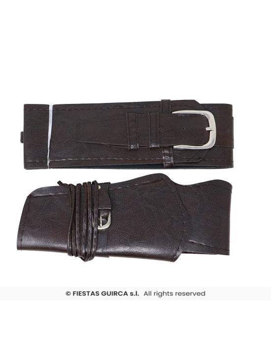 Cartuchera Negra de piel para adulto **