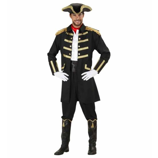 Casaca Negra  y Sombrero Pirata o Capitán Casaca Negra  y Sombrero Pirata o Capitán