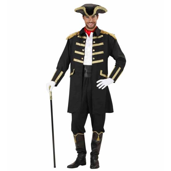 Casaca Negra  y Sombrero Pirata o Capitán Casaca Negra  y Sombrero Pirata o Capitán