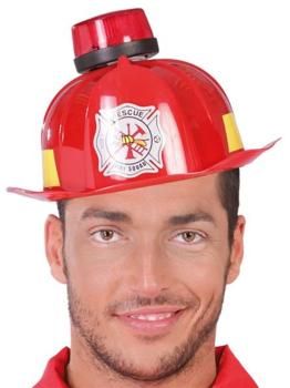 Casco Bombero con Luz y Sonido