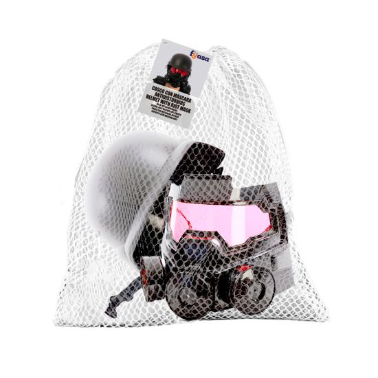 Casco con Máscara Antidisturbios para Disfraz SWAT