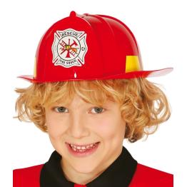 Gorro bombero lujo pvc infantil