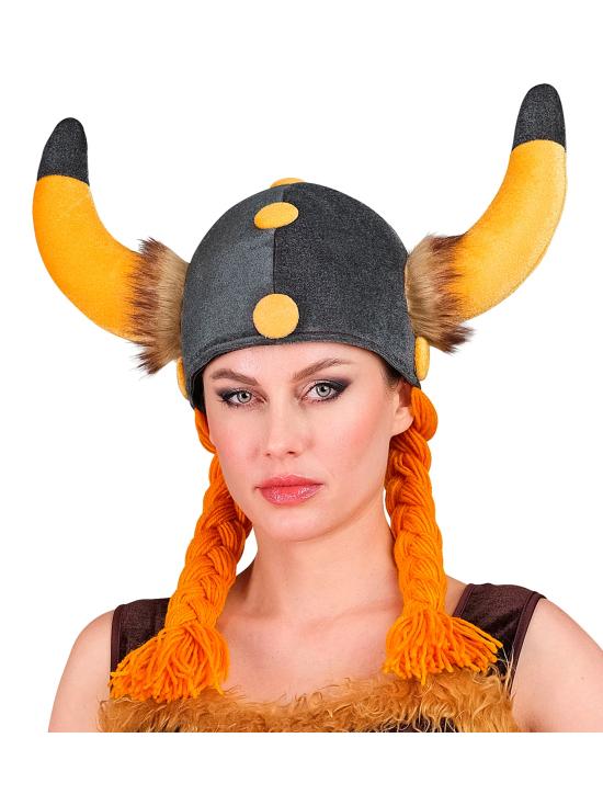 Casco de Galo con Trenzas Tipo Obelix