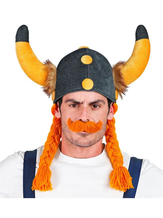 Casco de Galo con Trenzas Tipo Obelix
