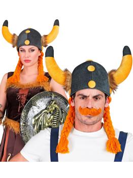 Casco de Galo con Trenzas Tipo Obelix