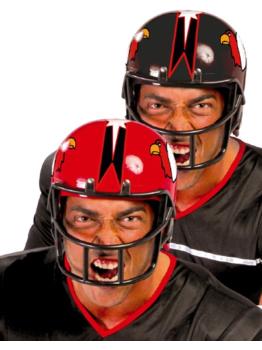 Casco de rugby para disfraces 2 colores