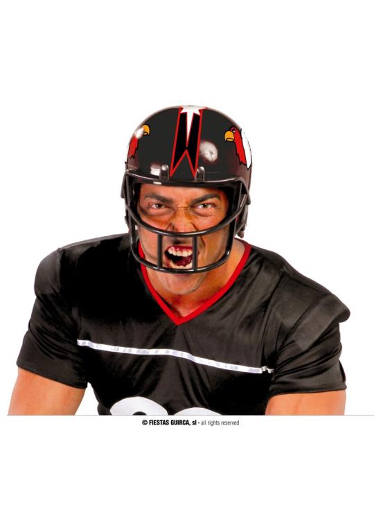 Casco de rugby para disfraces 2 colores