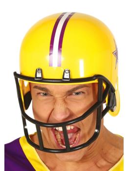 Casco de rugby para disfraces amarillo