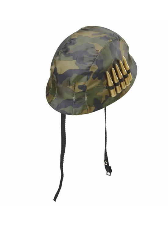 Casco Militar con Balas  para Adulto .